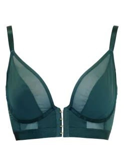 Groen - Pour Moi India beugelbustier met voorsluiting