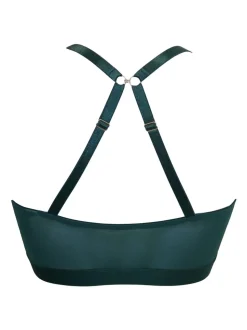 Groen - Pour Moi India beugelbustier met voorsluiting
