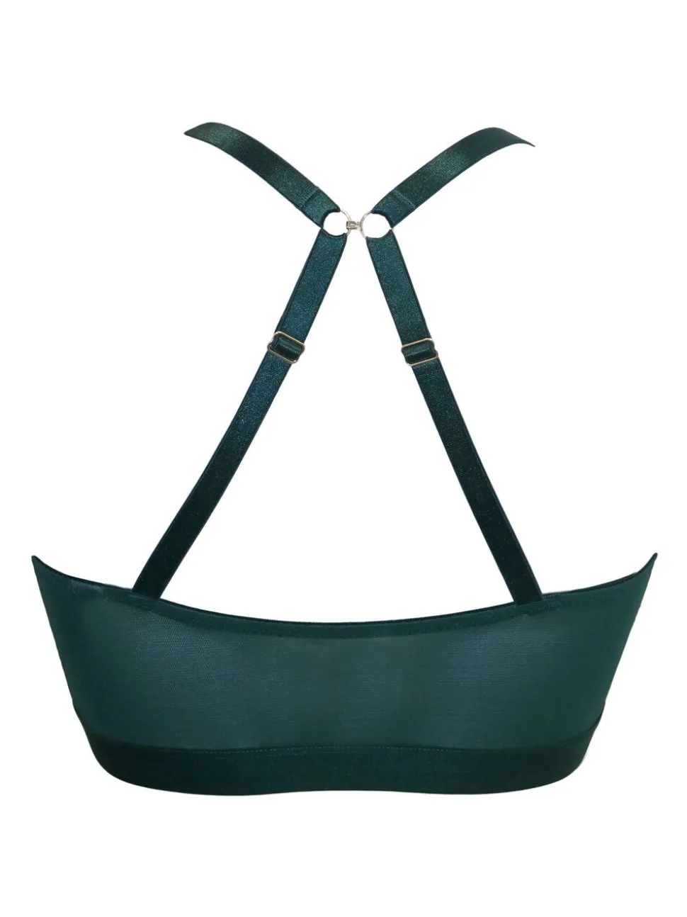 Groen - Pour Moi India beugelbustier met voorsluiting