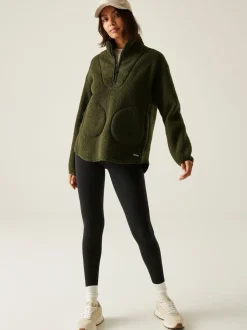 Groen - Regatta Frankie Borg fleece met halve rits