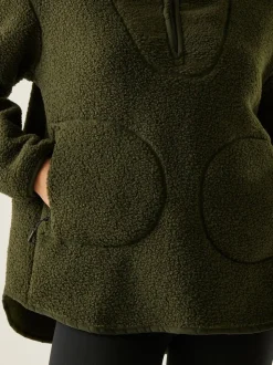 Groen - Regatta Frankie Borg fleece met halve rits