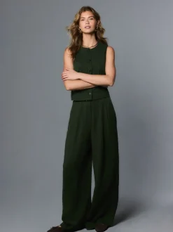 Groen - Superwide Pleated Trousers