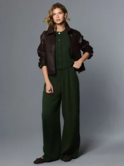Groen - Superwide Pleated Trousers