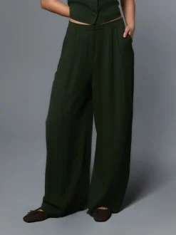 Groen - Superwide Pleated Trousers