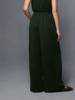 Groen - Superwide Pleated Trousers