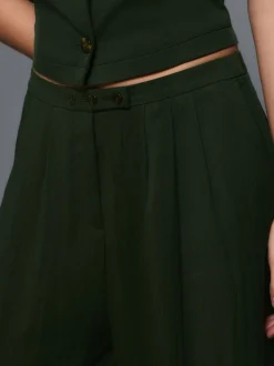 Groen - Superwide Pleated Trousers
