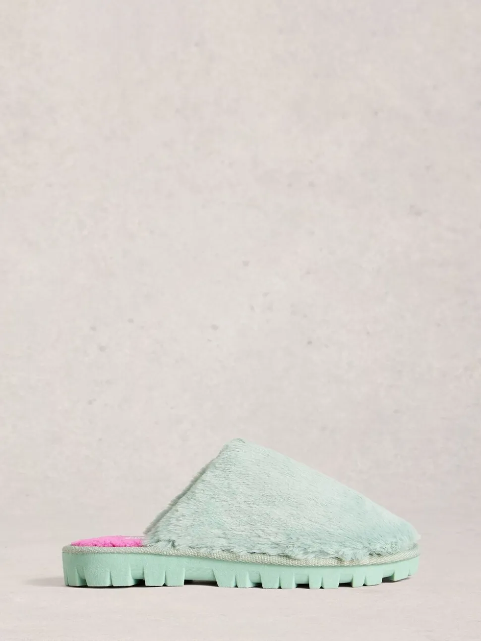 Groen - White Stuff - Pantoffelmuiltjes met imitatiebont