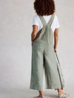 Groen - White Stuff Viola Linen Dungaree