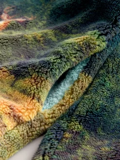 Groene boslandschapscène - Borg fleece top met print