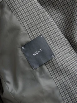 Groen/grijs - Check Sculpted Tailored Single Breasted Blazer