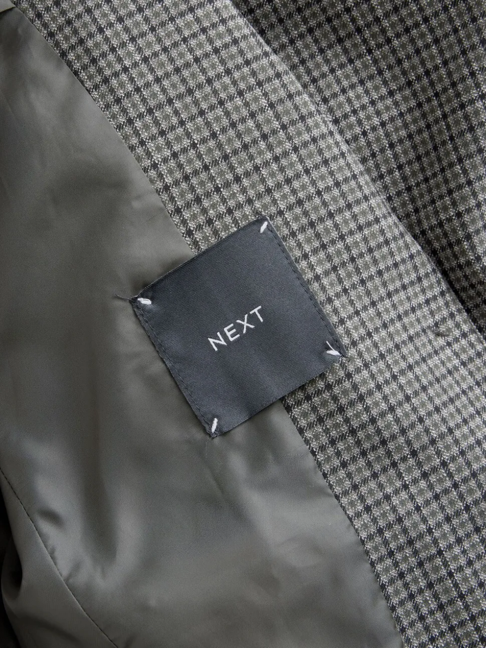 Groen/grijs - Check Sculpted Tailored Single Breasted Blazer