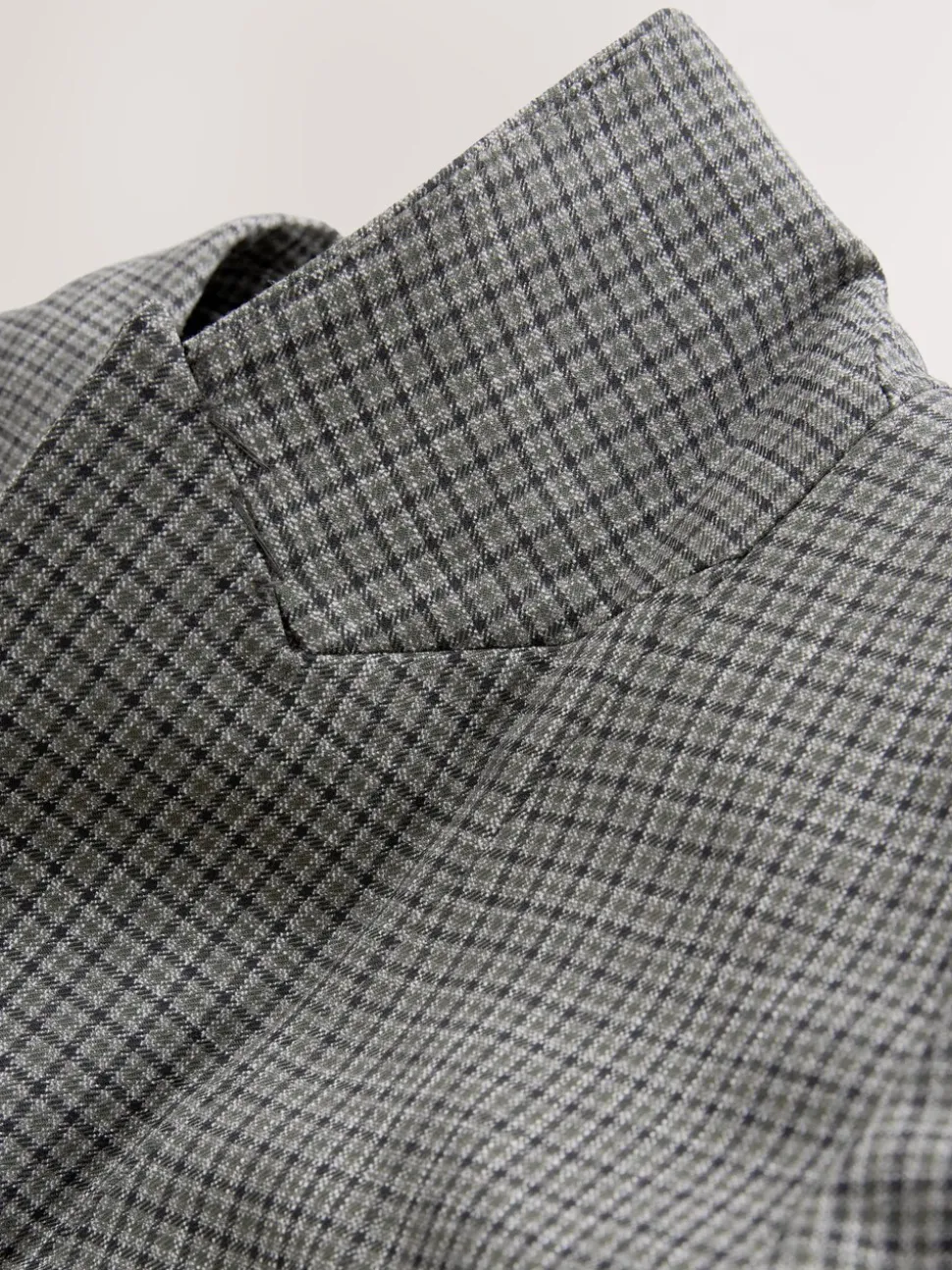 Groen/grijs - Check Sculpted Tailored Single Breasted Blazer
