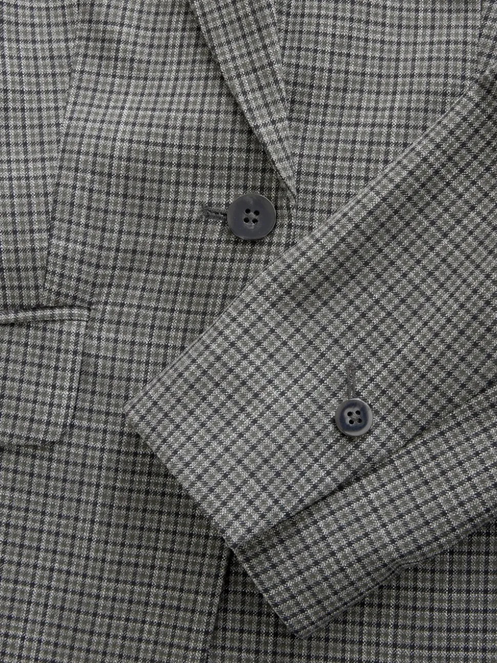 Groen/grijs - Check Sculpted Tailored Single Breasted Blazer