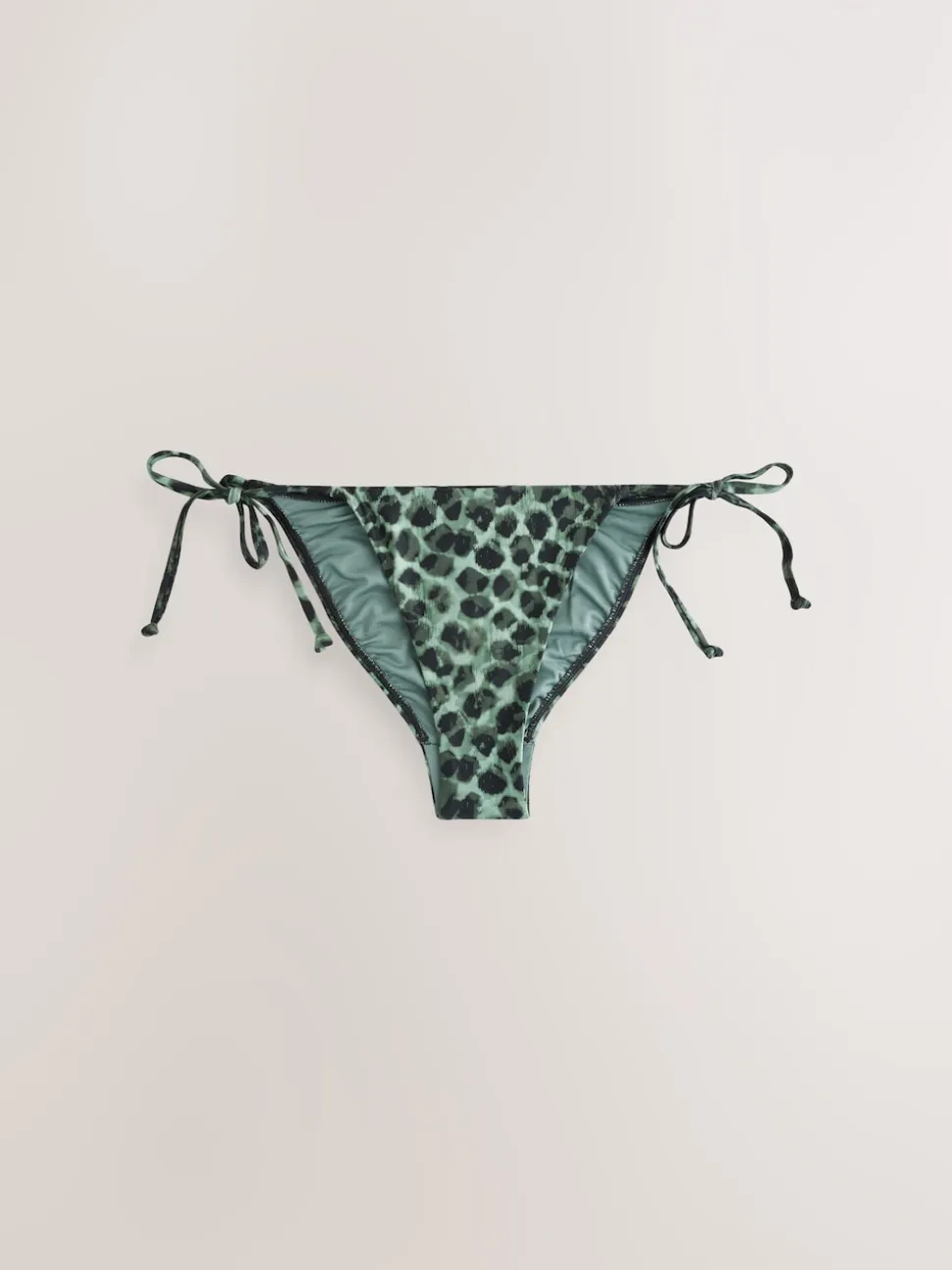 Groen/Zwart luipaardprint - Bikinibroekjes
