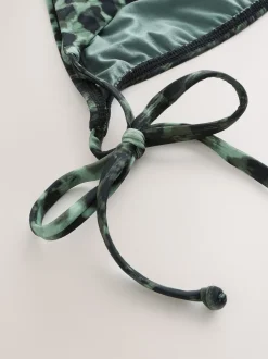 Groen/Zwart luipaardprint - Bikinibroekjes