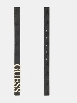 Guess Metal Logo Black Belt