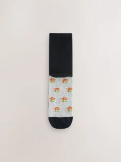 Hamish de Hooglandkoe - Set van 5 paar enkelsokken