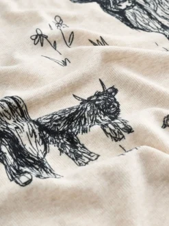 Havermout Hamish The Highland Cow - Behaaglijke korte pyjamaset