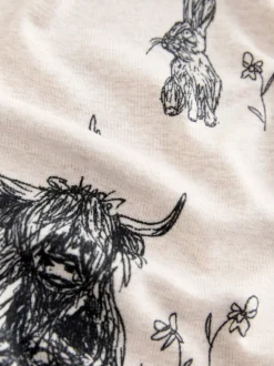 Havermout Hamish The Highland Cow - Comfortabel nachthemd