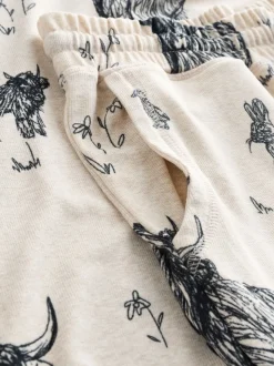 Havermout Hamish The Highland Cow - Behaaglijke pyjama met lange mouwen