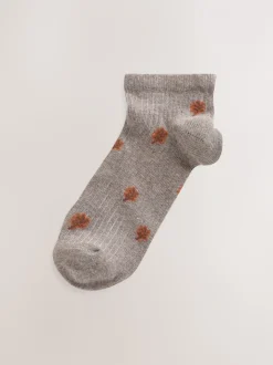 Herfstdieren Ditsy - 4 Paar sneakersokken