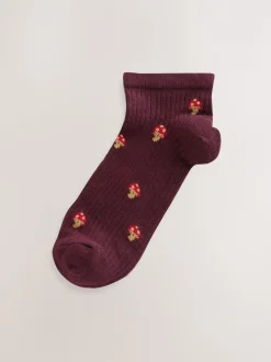 Herfstdieren Ditsy - 4 Paar sneakersokken