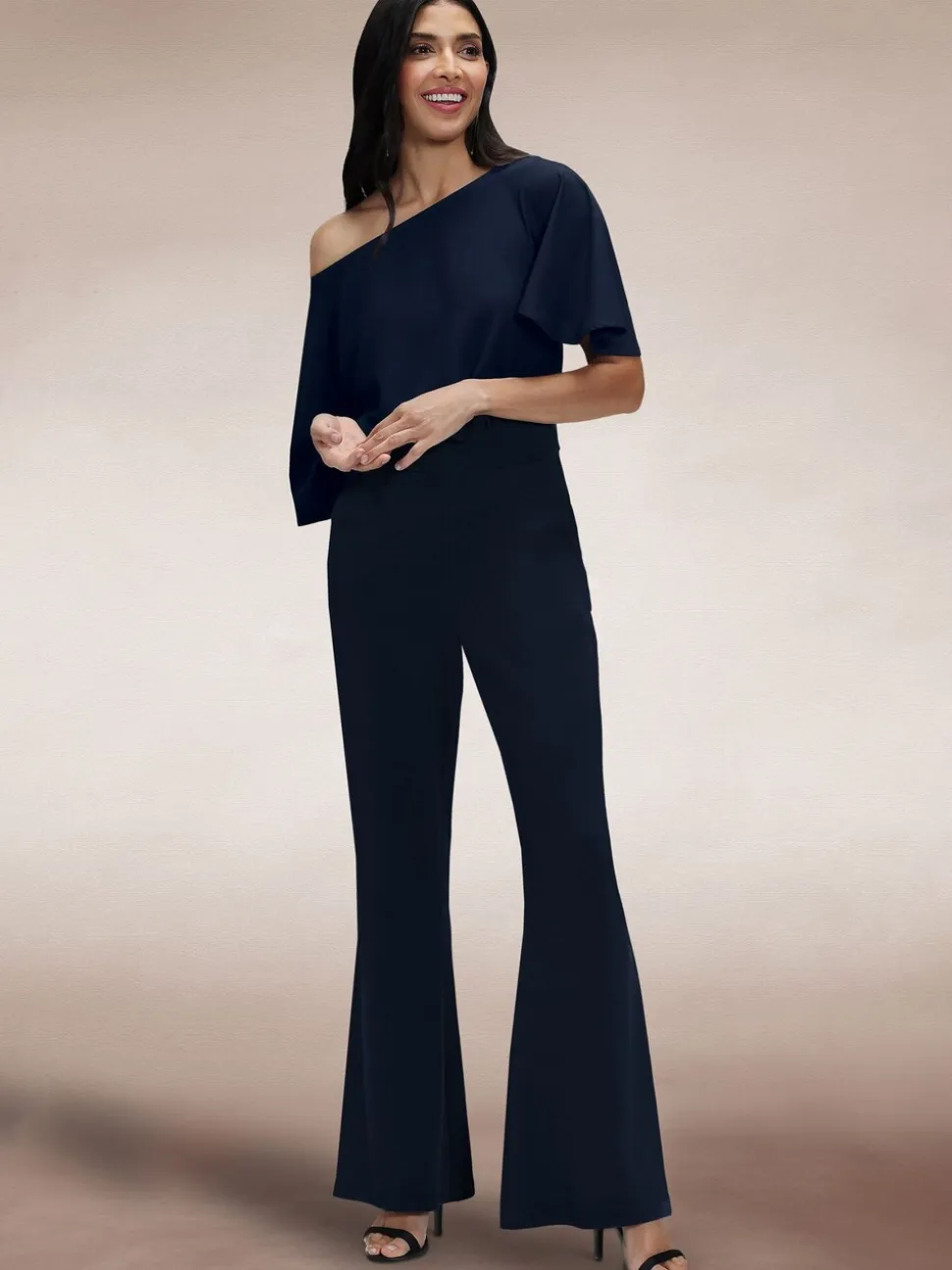Hot Squash Blue Drop Shoulder Jumpsuit