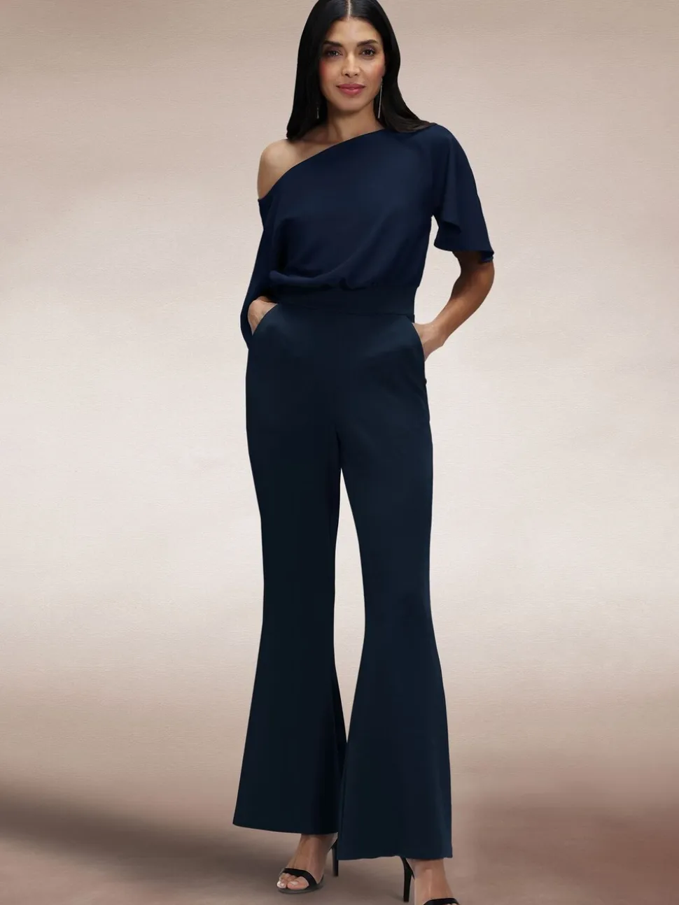 Hot Squash Blue Drop Shoulder Jumpsuit