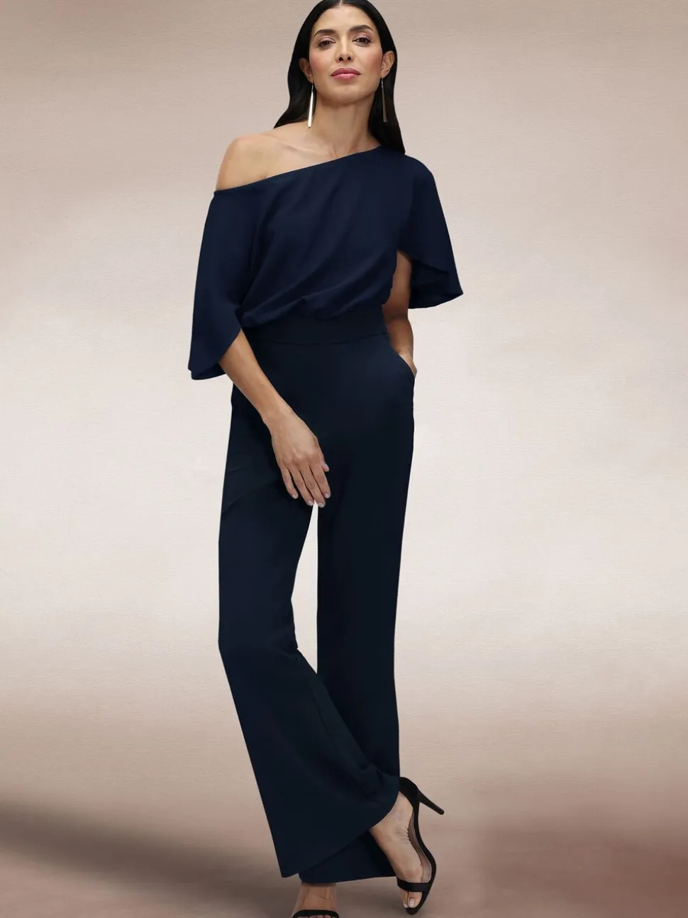 Hot Squash Blue Drop Shoulder Jumpsuit