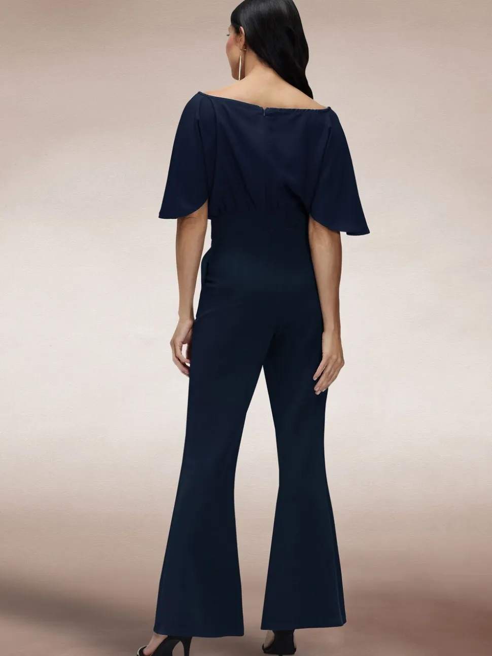 Hot Squash Blue Drop Shoulder Jumpsuit
