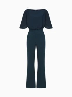 Hot Squash Blue Drop Shoulder Jumpsuit