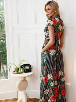 Hot Squash zwarte Petite jumpsuit met wijde pijpen