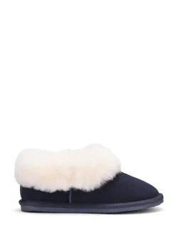 Hotter Navy Regular Fit Hug Slip-On Slippers