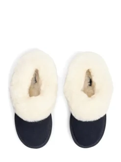 Hotter Navy Regular Fit Hug Slip-On Slippers