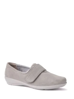 Hotter Wide Fit Toasty Touch Fastening Slippers