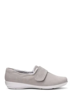 Hotter Wide Fit Toasty Touch Fastening Slippers