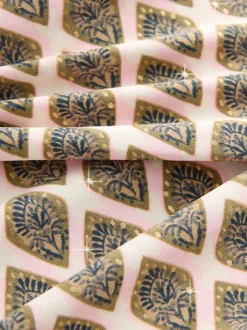 Houtblok Khaki Groen/Cream folie - Utrim Diep uitgesneden zwempak met buikcorrectie