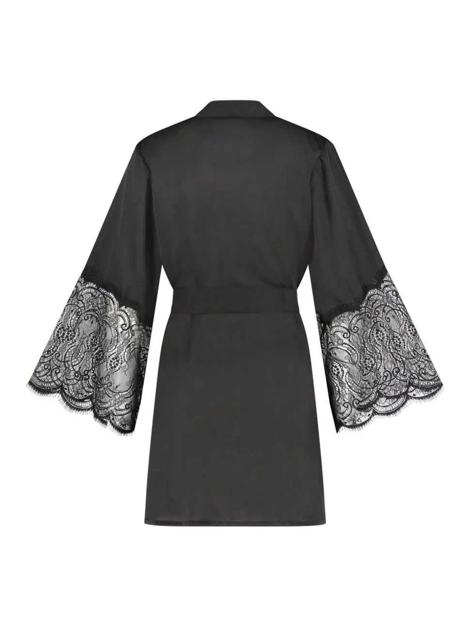Hunkemöller Satin Kimono Black Robe
