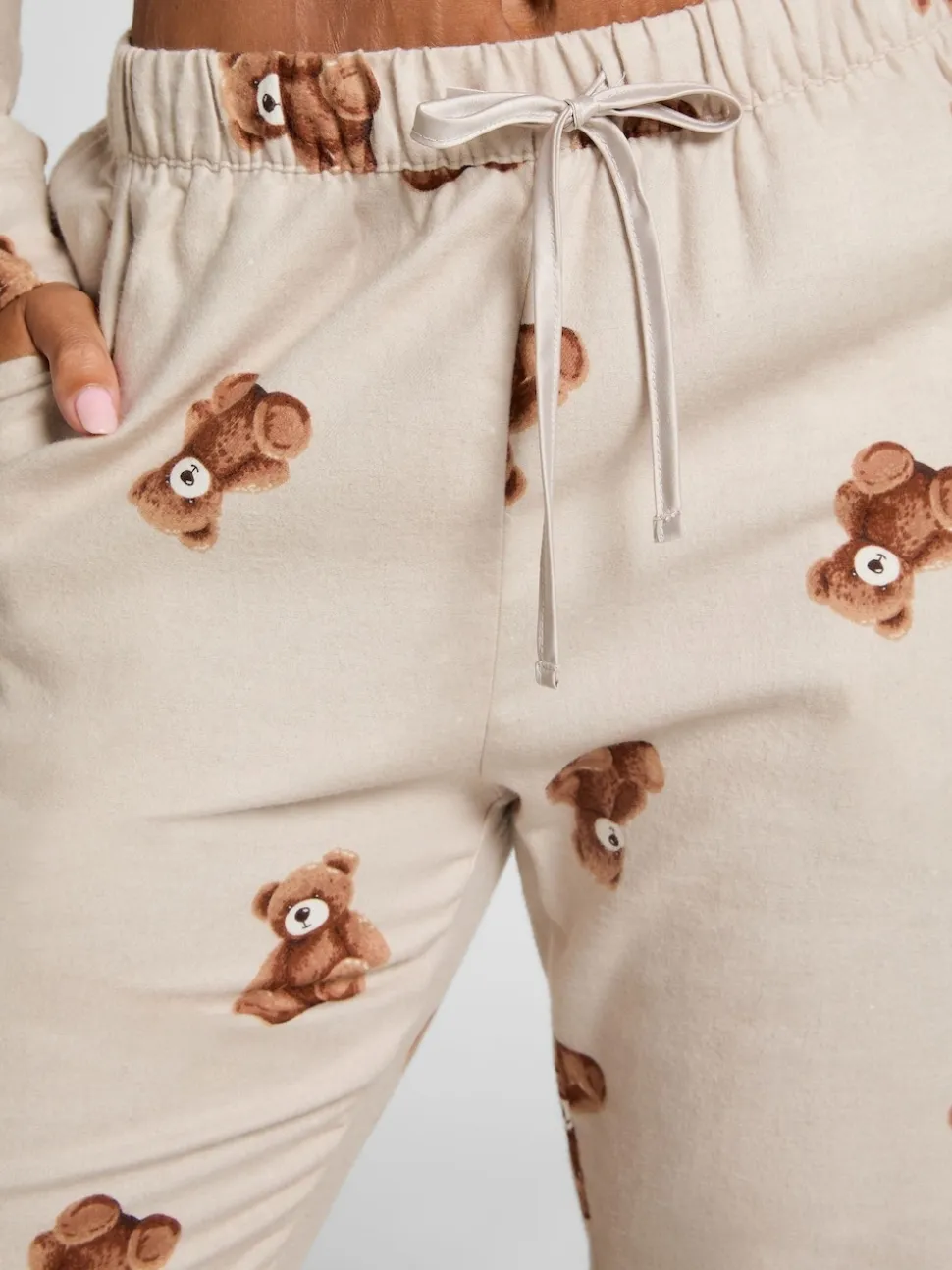 Hunkemoller Grey Flannel Straight Bear Joggers