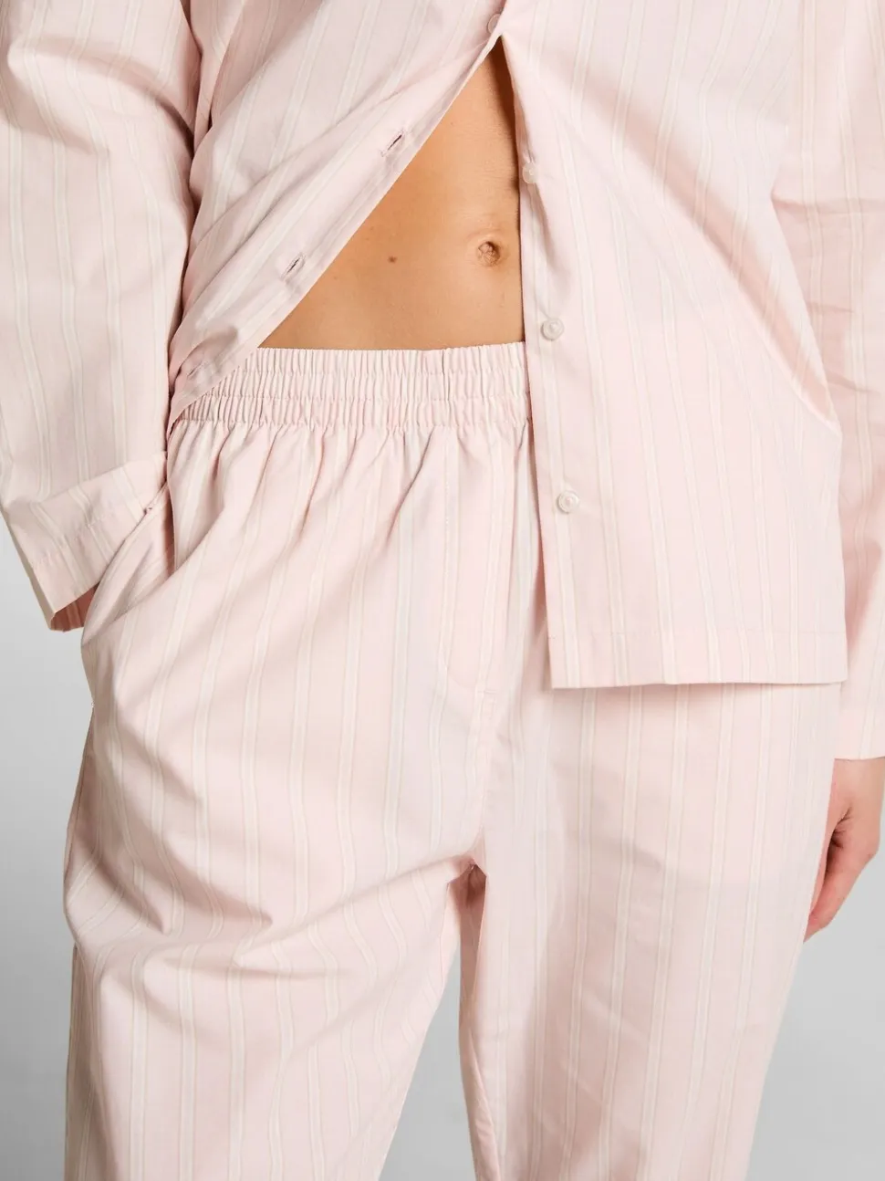 Hunkemoller Pink Poplin Cotton Pyjama Joggers