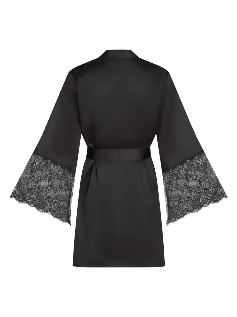Hunkemoller Satin Kimono Black Robe