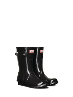 Hunter Womens Original Short Gloss Black Wellies