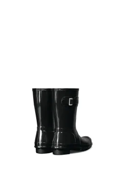 Hunter Womens Original Short Gloss Black Wellies