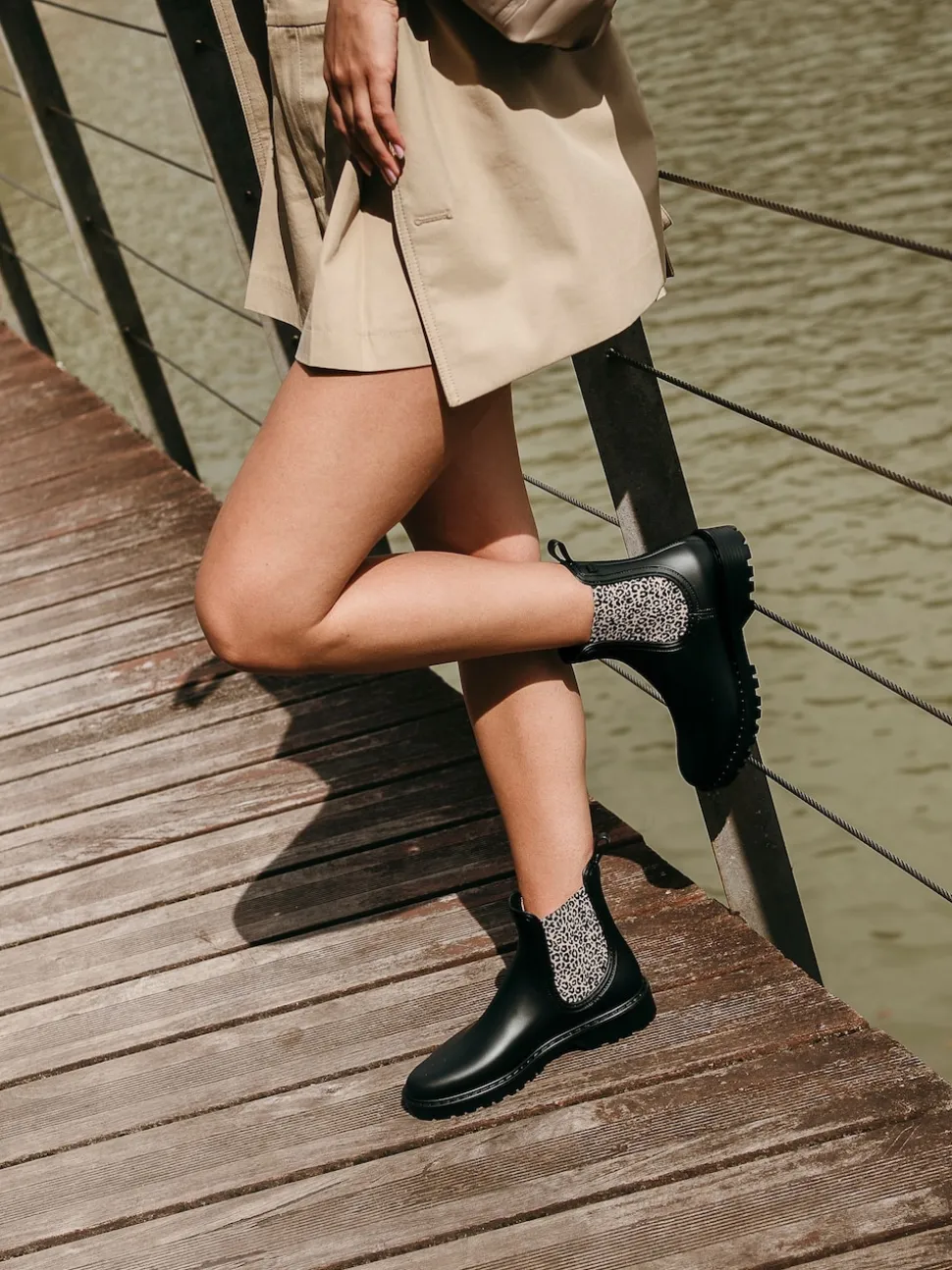 Igor Trak Leo Ankle Black Wellies