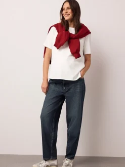 Indigo - Maternity Barrel Denim Jeans