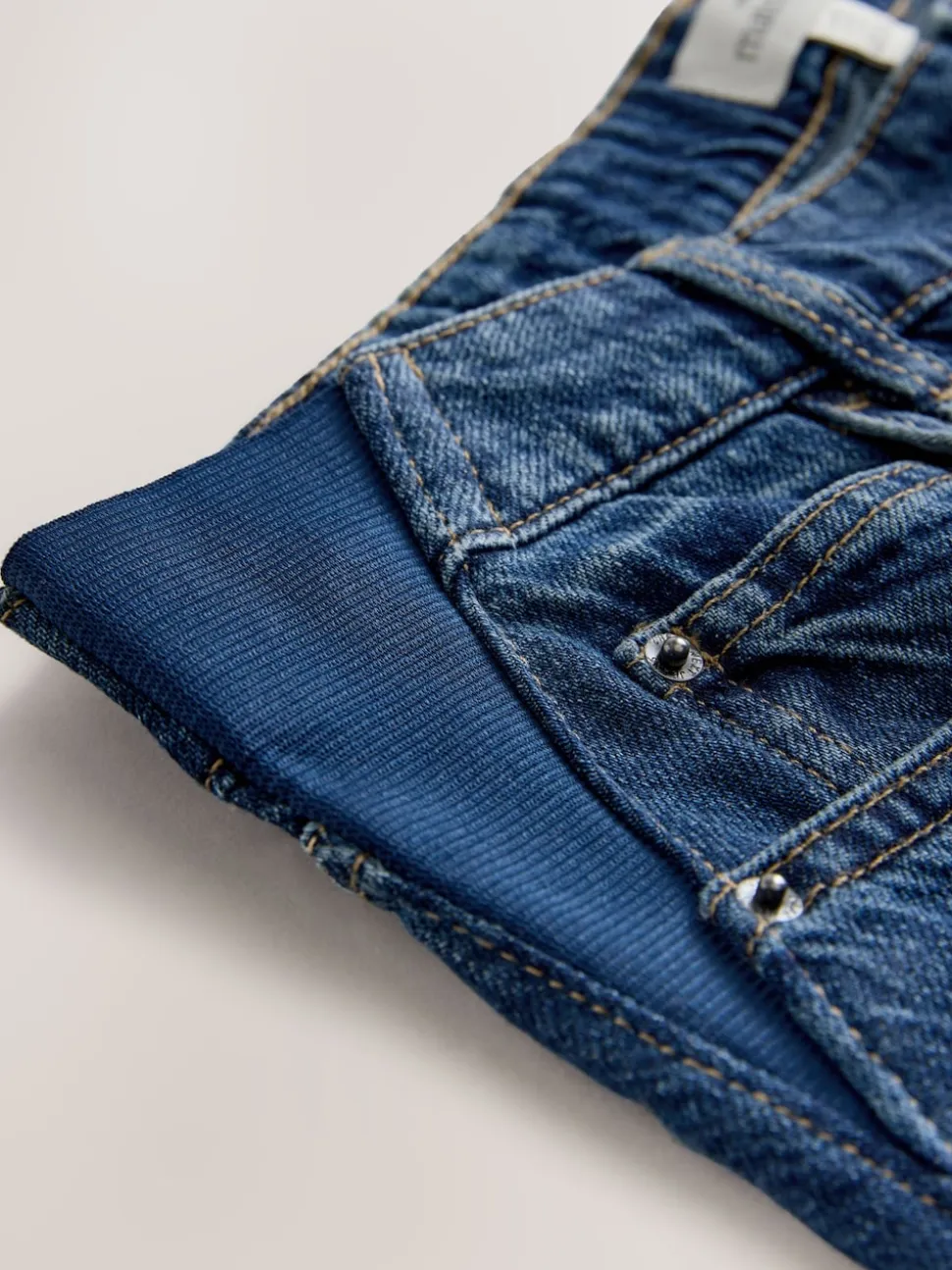 Indigo - Maternity Barrel Denim Jeans