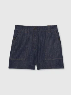 Indigo - Reiss Ashby Linnen Shorts