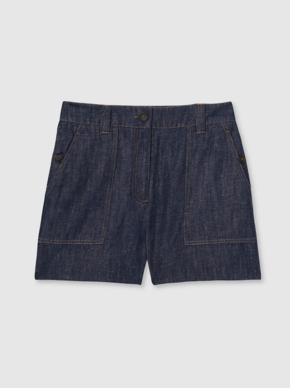 Indigo - Reiss Ashby Linnen Shorts