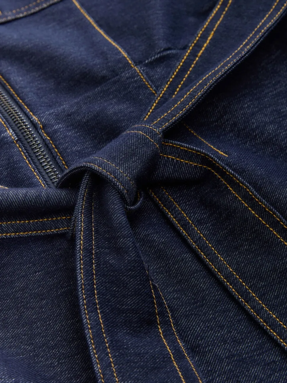 Indigoblauw - Denim Jersey Jumpsuit
