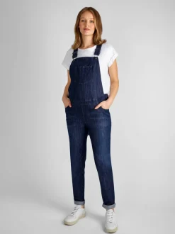 Indigoblauw - JoJo Maman Bébé - Denim tuinbroek